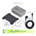 StarTech.com Caricatore USB-C a 4 porte multidispositivo, 240W totali, porta singola 140W EPR, PD 3.1, porte con blocco a vite, montaggio su superficie, ideale per sale riunioni - immagine 10