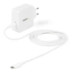 StarTech.com Caricatore USB C da parete - Alimentatore USB C per laptop 60W PD - Cavo da 2 m - Adattatore di alimentazione universale USB tipo C - Dell XPS/Lenovo X1 Carbon/HP EliteBook/MacBook - Certificazione USB IF/CE