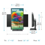 BenQ PD2705U Monitor PC 68,6 cm (27") 3840 x 2160 Pixel 4K Ultra HD LED Nero - immagine 5