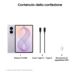 Samsung Galaxy Z Fold8 , 512GB, Lavender, Nuovo formato, Rapporto Display Esterno 10:16 | Interno 4:3, Processore Potente, 4800 mAh, RAM 12GB, Camera 50MP, Now Nudge, Assistente Foto - immagine 8