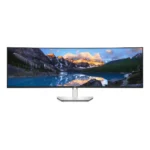 DELL UltraSharp U4924DW Monitor PC 124,5 cm (49") 5120 x 1440 Pixel 5K Ultra HD LCD Nero, Argento