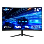 Nilox MONITOR 23 8 CURVO 200HZ HDMI DP Monitor PC 60,5 cm (23.8") 1920 x 1080 Pixel Full HD LCD Nero