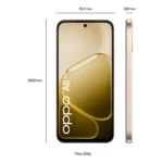OPPO A6 5G AI Smartphone, doppia fotocamera 50MP+2, Selfie 8MP, Display 6.75" 120HZ IPS HD+, 6550mAh, RAM 6GB(Esp2GB/4GB/6GB)+ROM 256GB [Versione Italia], Aurora Gold - immagine 6