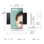 BenQ GW2790QT Monitor PC 68,6 cm (27") 2560 x 1440 Pixel Quad HD LED Bianco - immagine 4
