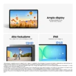 Samsung Galaxy Tab S10 FE, Tablet Android, Display 10.9" LCD, Wifi, RAM 12GB, 256GB, 8.000 mAh, S Pen, Android 15, IP68, Gray - immagine 4