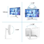 Philips Evnia 5000 27M2N5201P/00 Monitor PC 68,6 cm (27") 1920 x 1080 Pixel Full HD LCD Bianco - immagine 4