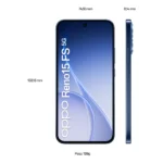 OPPO Reno15 FS 5G AI Smartphone, Tripla fotocamera 50+8+2MP, Selfie 50MP, Display 6.57" 120HZ AMOLED FHD+, 6500mAh, RAM 8GB(Esp2GB/4GB/8GB)+ROM 512GB [Versione Italia], Twilight Black - immagine 5