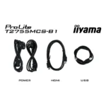 iiyama ProLite T2755MSC-B1 Monitor PC 68,6 cm (27") 1920 x 1080 Pixel Full HD LED Touch screen Da tavolo Nero - immagine 10