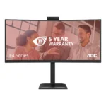 AOC CU34E4CW/75 Monitor PC 86,4 cm (34") 3440 x 1440 Pixel Nero