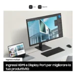 Samsung Monitor HRM ViewFinity S7 - S70D da 27" UHD Flat - immagine 4