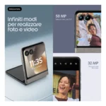 Motorola razr 70 (8/256GB, Doppia camera 50MP, Display interno FHD+ 6.9" 120Hz e esterno 3.62", MediaTek Dimensity 7450X, 4800mAh, TurboPower 30W, Android 16), PANTONE Hematite - immagine 3