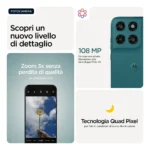 Motorola moto g77 Camera 108MP Dual SIM ibrida Android 16.0 5G USB tipo-C 8 GB 256 GB 5200 mAh Verde - immagine 2