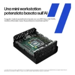 HP E26G4ET PC/stazione di lavoro Copilot+ PC 390 64 GB LPDDR5x-SDRAM 1 TB SSD Windows 11 Pro Mini PC AI Workstation, AI PC Nero - immagine 4