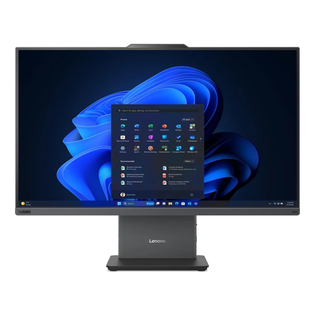 4cb820ac37290e7057f6f70055c8b3e34917d03f.webp Lenovo ThinkCentre neo 50a 24 Gen 6 LNL Intel Core Ultra 7 256V 60,5 cm (23.8") 1920 x 1080 Pixel PC All-in-one 16 GB LPDDR5x-SDRAM 512 GB SSD Windows 11 Pro Wi-Fi 6 (802.11ax) Grigio - immagine 1
