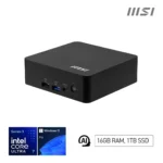 MSI Cubi NUC AI+ 3MG-003EU Copilot+ PC Intel Core Ultra 7 355 16 GB DDR5-SDRAM 1 TB SSD Windows 11 Pro Mini PC Nero
