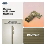 Motorola signature 17,2 cm (6.78") Doppia SIM Android 16.0 5G USB tipo-C 16 GB 512 GB 5200 mAh Oro PANTONE Martini Olive - immagine 2