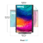 BenQ PD2770U Monitor PC 68,6 cm (27") 3840 x 2160 Pixel 4K Ultra HD LCD Nero - immagine 5