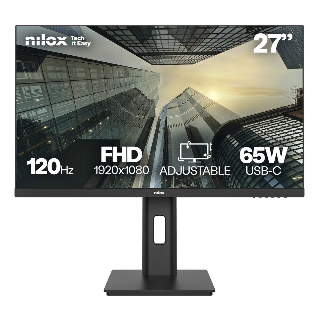 7d2eac29ae0b4699deaa89d023cc35e8b746ffb5.webp Nilox MONITOR 27 IPS 120 HZ FHD Monitor PC 68,6 cm (27") 1920 x 1080 Pixel Full HD LCD Nero - immagine 1