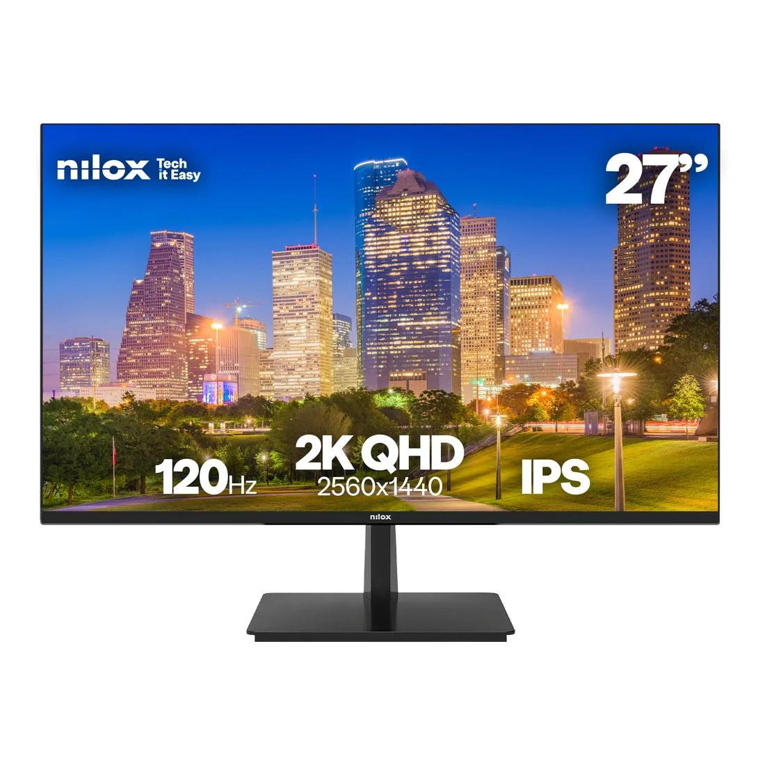 80d2e51c998e3fa24603c43f80440c818a1914fb.webp Nilox MONITOR 27 2K IPS 120 HZ HDMI Y DP Monitor PC 68,6 cm (27") 2560 x 1440 Pixel Quad HD LCD Nero - immagine 1