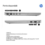 HP ProBook 4 G1iR Intel Core 5 120U Computer portatile 35,6 cm (14") WUXGA 16 GB DDR5-SDRAM 512 GB SSD Wi-Fi 6E (802.11ax) Windows 11 Pro Argento - immagine 3