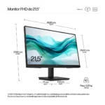 HP Series 3 Pro Monitor serie 3 Pro FHD da 21,5" - 322pf - immagine 2