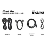 iiyama ProLite XUB2492QSU-B1 Monitor PC 60,5 cm (23.8") 2560 x 1440 Pixel Quad HD LED Nero - immagine 14