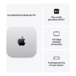 Apple Mac mini : Chip M6 con cpu 12 core e gpu 12 core, 512GB SSD - Argento - immagine 2