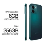 OPPO A6 AI Smartphone, doppia fotocamera 50MP+2, Selfie 8MP, Display 6.75" 120HZ IPS HD+, 6550mAh, RAM 6GB(Esp2GB/4GB/6GB)+ROM 256GB [Versione Italia], Sapphire Black - immagine 5