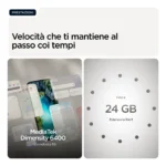 Motorola moto g77 Camera 108MP Dual SIM ibrida Android 16.0 5G USB tipo-C 8 GB 256 GB 5200 mAh Nero - immagine 5