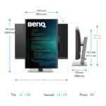 BenQ RD240Q Monitor PC 61,2 cm (24.1") 2560 x 1600 Pixel WQXGA LCD Nero - immagine 5