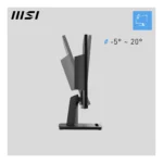 MSI Pro MP225V Monitor PC 54,5 cm (21.4") 1920 x 1080 Pixel Full HD LCD Nero - immagine 4