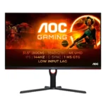 AOC G3 U32G3X/BK Monitor PC 80 cm (31.5") 3840 x 2160 Pixel 4K Ultra HD LED Nero, Rosso
