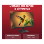 Lenovo L24-4e - Monitor 23.8" IPS Flat FHD 1920x1080 0 100Hz 4ms - 1xHDMI 1.4 + 1xVGA - Stand Tilt Cavo HDMI incluso - immagine 7