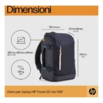 HP Zaino grigio scuro per laptop da 15,6" Travel 25 litri - immagine 2