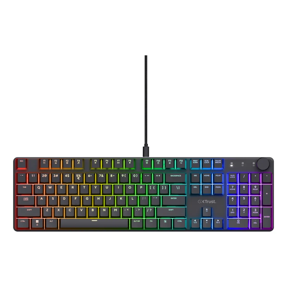 d1f0a7e17922e6342451b9e98f06eacf6f3e7aec.webp Trust GXT 866 Torix tastiera Gaming USB QWERTY Italiano Nero - immagine 1