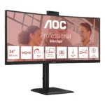AOC CU34E4CW/75 Monitor PC 86,4 cm (34") 3440 x 1440 Pixel Nero - immagine 3