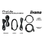 iiyama ProLite XUB3293UHSN-B5 Monitor PC 80 cm (31.5") 3840 x 2160 Pixel 4K Ultra HD LCD Nero - immagine 8