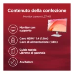 Lenovo L27-4C - Monitor 27" IPS Flat FHD 1920x1080 0 144Hz 1ms - Speakers AMD FreeSync 2xHDMI 1.4 + 1xVGA - Stand Tilt Cavo HDMI incluso - immagine 9