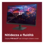 Lenovo L27-4e - Monitor 27" IPS Flat FHD 1920x1080 0 100Hz 4ms - 1xHDMI 1.4 + 1xVGA - Stand Tilt Cavo HDMI incluso - immagine 2