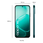 OPPO A6 AI Smartphone, doppia fotocamera 50MP+2, Selfie 8MP, Display 6.75" 120HZ IPS HD+, 6550mAh, RAM 6GB(Esp2GB/4GB/6GB)+ROM 256GB [Versione Italia], Sapphire Black - immagine 6