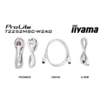 iiyama ProLite T2252MSC-W2AG Monitor PC 54,6 cm (21.5") 1920 x 1080 Pixel Full HD LCD Touch screen Bianco - immagine 15
