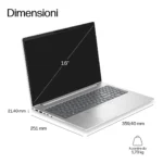 HP EliteBook 6 G2a 16 inch Notebook Next Gen AI PC Wolf Pro Security Edition Copilot+ PC AMD Ryzen AI 7 Computer portatile 40,6 cm (16") WUXGA 24 GB DDR5-SDRAM 512 GB SSD Wi-Fi 7 (802.11be) Windows 11 Pro Argento - immagine 11