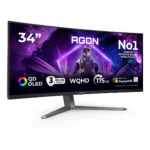 AOC AGON PRO AG346UCD Monitor PC 86,4 cm (34") 3440 x 1440 Pixel Wide Quad HD QD-OLED Nero, Grigio - immagine 2