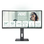 AOC CU34P3CV Monitor PC 86,4 cm (34") 3440 x 1440 Pixel UltraWide Quad HD LED Nero