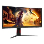 AOC G4 CU34G4CA Monitor PC 86,4 cm (34") 3440 x 1440 Pixel Wide Quad HD Nero, Rosso - immagine 7
