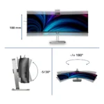 Philips 49B2U6903CH/00 Monitor PC 124 cm (48.8") 5120 x 1440 Pixel Dual QHD LCD Grigio - immagine 3