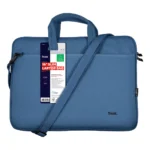 Trust Bologna Sottile borsa per laptop ecocompatibile, per laptop da 16 pollici - Blu - immagine 7
