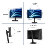 Philips Serie 3000 24B2N3200D/00 Monitor PC 61,2 cm (24.1") 1920 x 1200 Pixel WUXGA LCD Nero - immagine 3