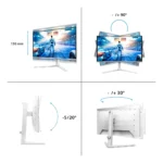 Philips Evnia 6000 27M2N6501L/00 Monitor PC 67,3 cm (26.5") 2560 x 1440 Pixel Quad HD QD-OLED Bianco - immagine 3