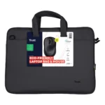 Trust Bologna Set borsa laptop e mouse - Nero - immagine 9